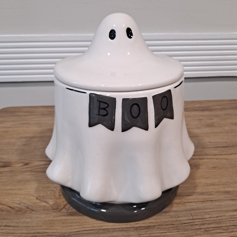 Ghost Ceramic Cookie Jar
